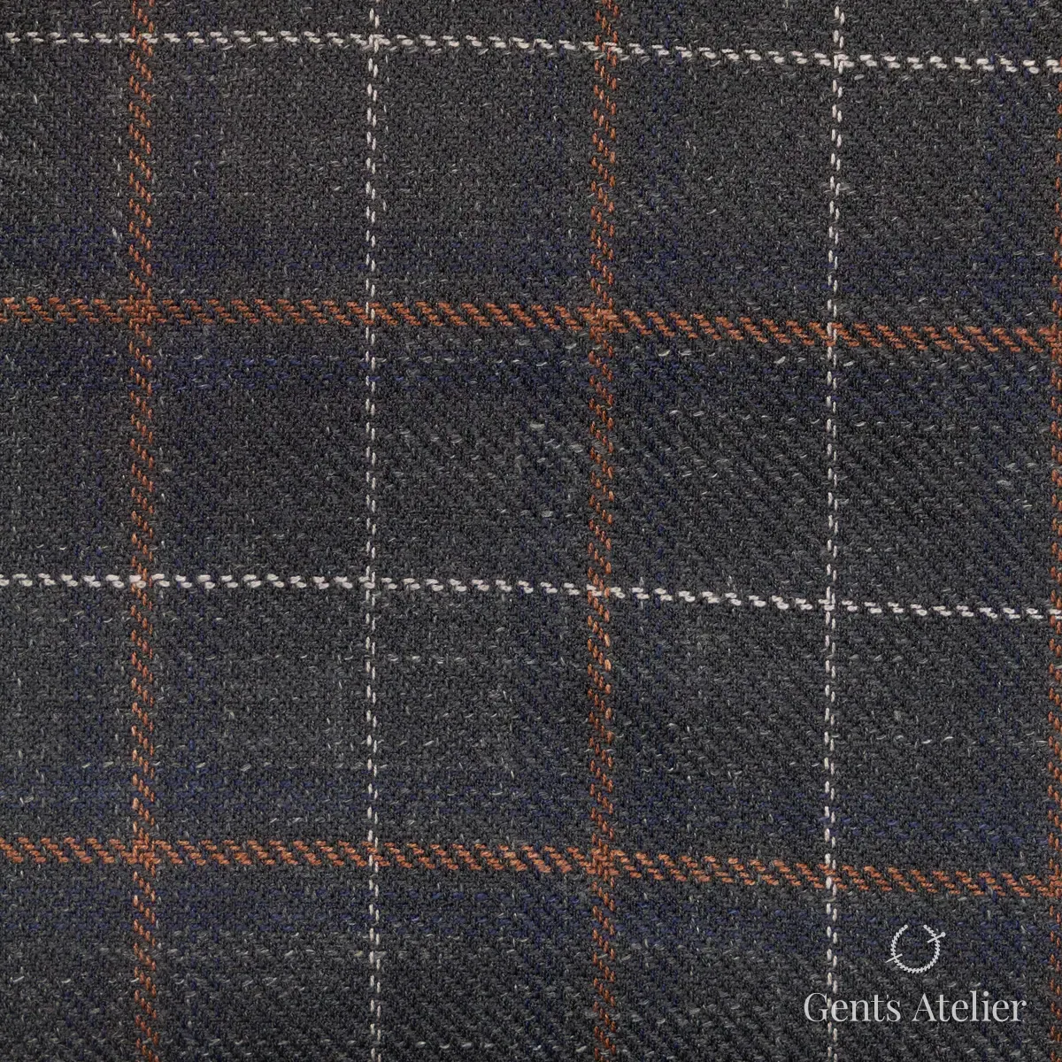Костюм из Gent's Colors 2699-14 — тёмно-серый, Шерсть, лён, шёлк